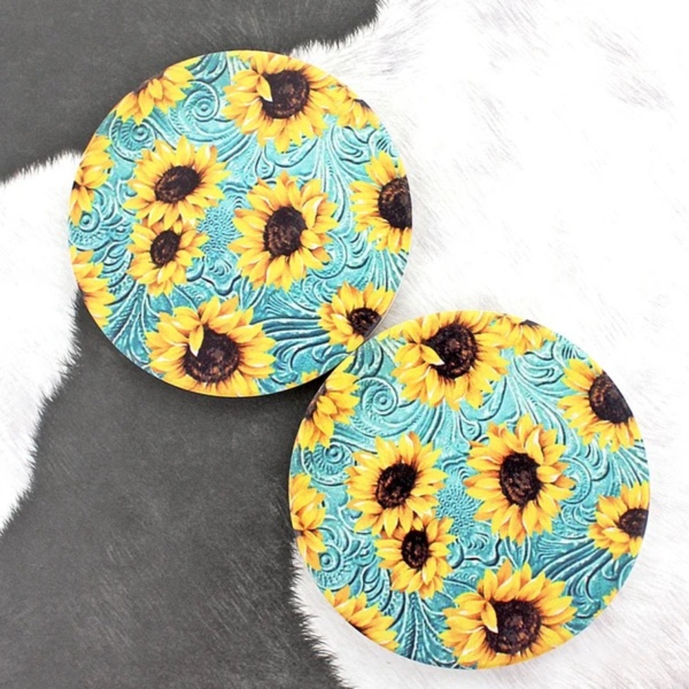 Car coasters 2pc - Picture 5 of 8